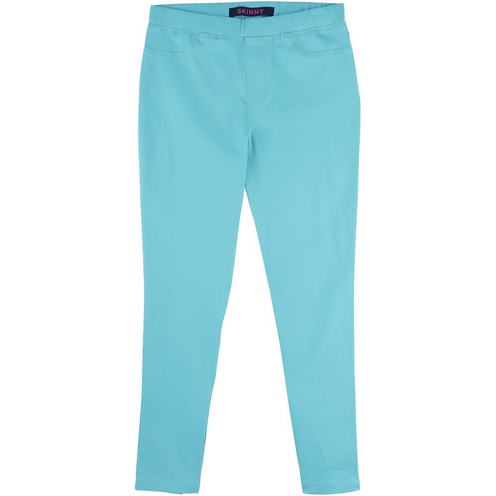 French Toast Toddler Girls Pull On Twill Pant, Blue Curaco, 2T