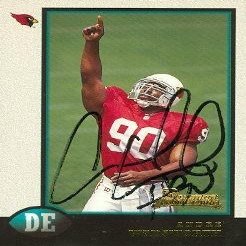 Sports Memorabilia Autograph Warehouse 68309 Andre Wadsworth Autographed Football Card Arizona Cardinals 1998 Bowman Rookie No. 5