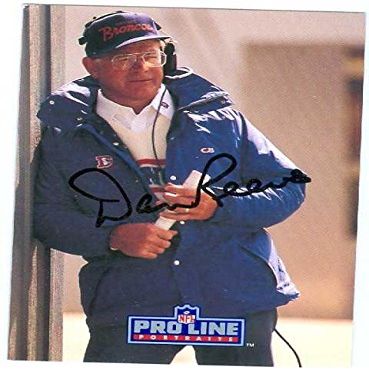 Sports Memorabilia Autograph Warehouse 38868 Dan Reeves Autographed Football Card Denver Broncos 1991 Pro Line No. 209