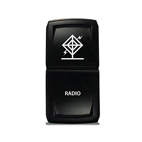 CH4X4 Rocker Switch V2 Radio Symbol 3 - Green Led
