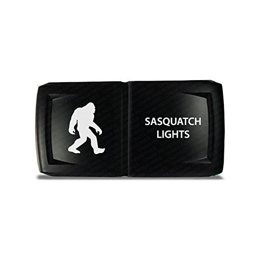 CH4X4 Rocker Switch V2 Sasquatch Lights Symbol - Horizontal - While Led