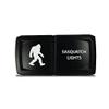 CH4X4 Rocker Switch V2 Sasquatch Lights Symbol - Horizontal - While Led view 1