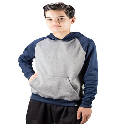 Covalent Activewear Youth Ringer Hoody-9907-YM Navy