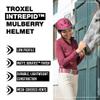 Troxel Intrepid Saddle Horse Riding Helmet, Low-Profile Adjustable Design, Safety Horseback Riding Gear, Small (6-5/8 - 7), Mulberry view 2