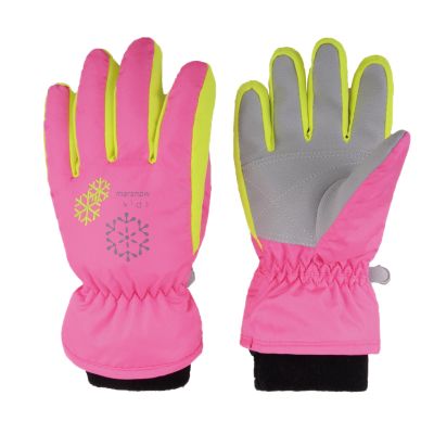 TRIWONDER Ski Snow Gloves for Kids Boys Girls Waterproof Winter Warm Mittens Thermal Snowboard Gloves (XS, Rose Red)