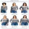 Emmalise Women's Casual Basic V-Neck Tshirt Long Sleeves Tee Top - H Gray, 1XL view 3