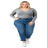 Emmalise Women's Casual Basic V-Neck Tshirt Long Sleeves Tee Top - H Gray, 1XL view 4