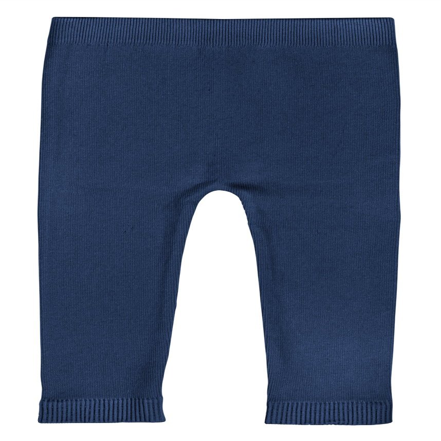Silky Toes Baby Leggings, Toddler Seamless Soft Cotton Knit Pants for Girls and Boys (2-4 Years, Indigo)