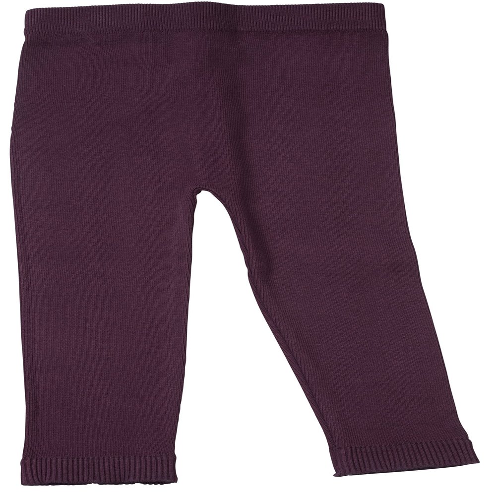 Silky Toes Baby Leggings, Toddler Seamless Soft Cotton Knit Pants for Girls and Boys (12-18 Months, Eggplant)