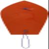 Duel YO-Zuri Fishing Gear: Dive Plate K Type with Neso Thread, Red No. 11 view 2