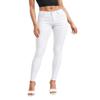 Hybrid & Company Womens Hyper Ultra Stretch Comfy Skinny Leg Work Casual Pants P44876SKX White 3X view 1