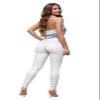 Hybrid & Company Womens Hyper Ultra Stretch Comfy Skinny Leg Work Casual Pants P44876SKX White 3X view 2