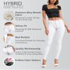 Hybrid & Company Womens Hyper Ultra Stretch Comfy Skinny Leg Work Casual Pants P44876SKX White 3X view 4