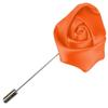 Flairs New York Gentleman's Essentials Premium Handmade Artisan Flowers Lapel Pins (Pack of 1 Pin, Mandarin Orange Rose Bud) view 1