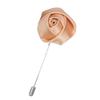 Flairs New York Gentleman's Essentials Premium Handmade Artisan Flowers Lapel Pins (Pack of 1 Pin, Champagne Gold Rose Bud) view 1