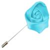 Flairs New York Gentleman's Essentials Premium Handmade Artisan Flowers Lapel Pins (Pack of 1 Pin, Electric Blue Rose Bud) view 1