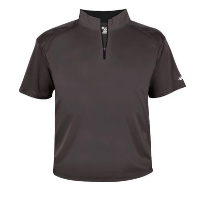 B-Core S/S 1/4 Zip Graphite/Black Medium