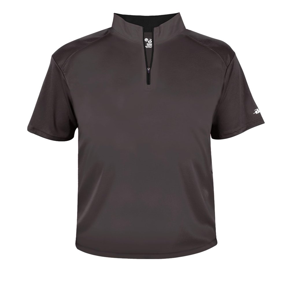 B-Core S/S 1/4 Zip Graphite/Black Medium