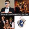 Phantom Of The Opera One Eyed Masquerade Mask For Men Vintage Design Halloween, Prom, Mardi Gras, & Carnival view 3