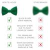 Bow Tie House Babies Classic Pre-Tied Bow Tie Formal Solid Tuxedo (Small, Green Grass) view 3