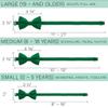 Bow Tie House Babies Classic Pre-Tied Bow Tie Formal Solid Tuxedo (Small, Green Grass) view 4