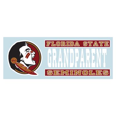 Craftique Florida State Seminoles Decal (FS Seminole Grandparent DEC (6"), 6 in)