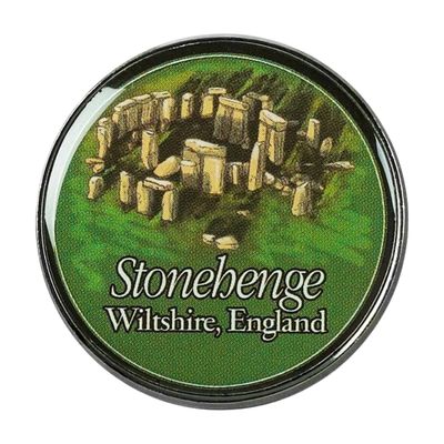 Collectible Novelty Pin for Backpack, Scarf - Made From Jeweler Class Metal - Spartan and the Green Egg Explorer Pin Series: Stonehenge - Wiltshire, England (86)