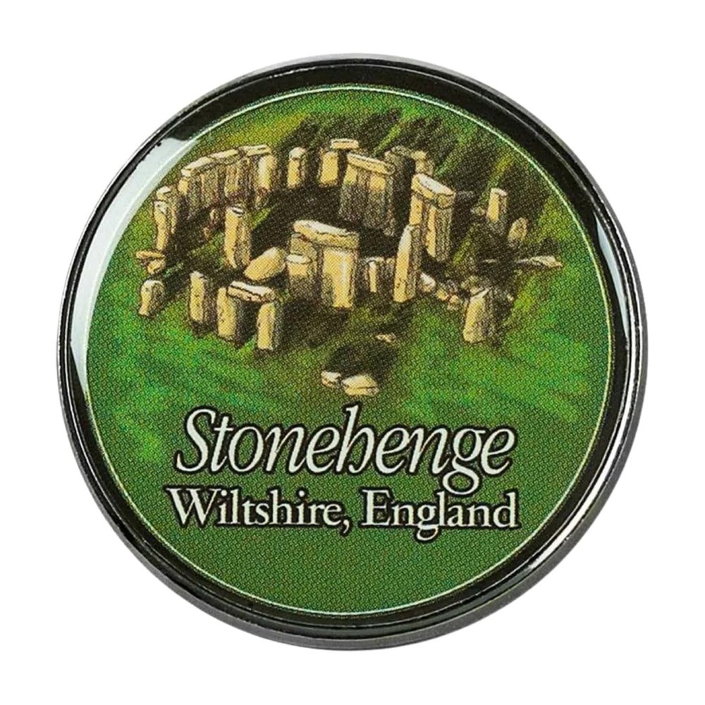 Collectible Novelty Pin for Backpack, Scarf - Made From Jeweler Class Metal - Spartan and the Green Egg Explorer Pin Series: Stonehenge - Wiltshire, England (86)