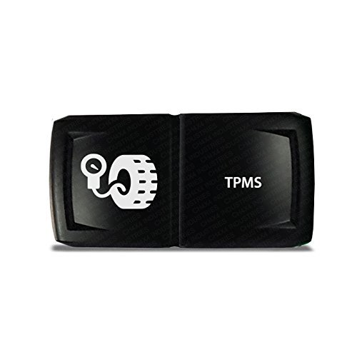 CH4X4 Rocker Switch V2 TPMS Symbol - Horizontal - Green Led