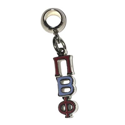 Greekgear Pi Beta Phi Color-Filled Stainless Lavaliere Necklace