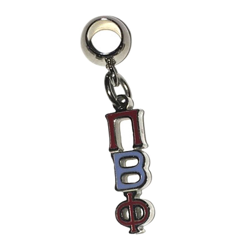 Greekgear Pi Beta Phi Color-Filled Stainless Lavaliere Necklace