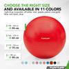 Tunturi Unisex's Yoga Gym Ball, Red, 555 cm view 4