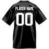 Custom Football Jersey for Men You Design Online in Adult Large in Black view 3