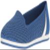 Aerosoles Women's Smart Move Flat, Blue Nubuck, 5 M US view 1