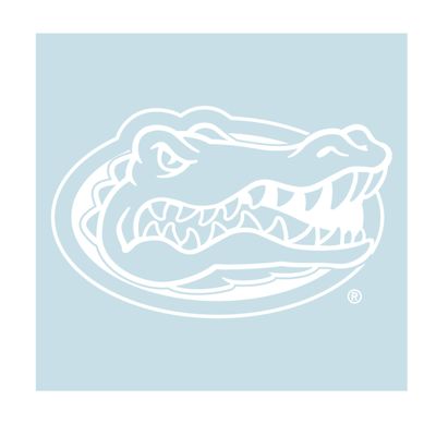 Craftique University Of Florida Decals (white (Gator) (3 in, 4 in, 6 in, 12 in, 18 in), 4 in)