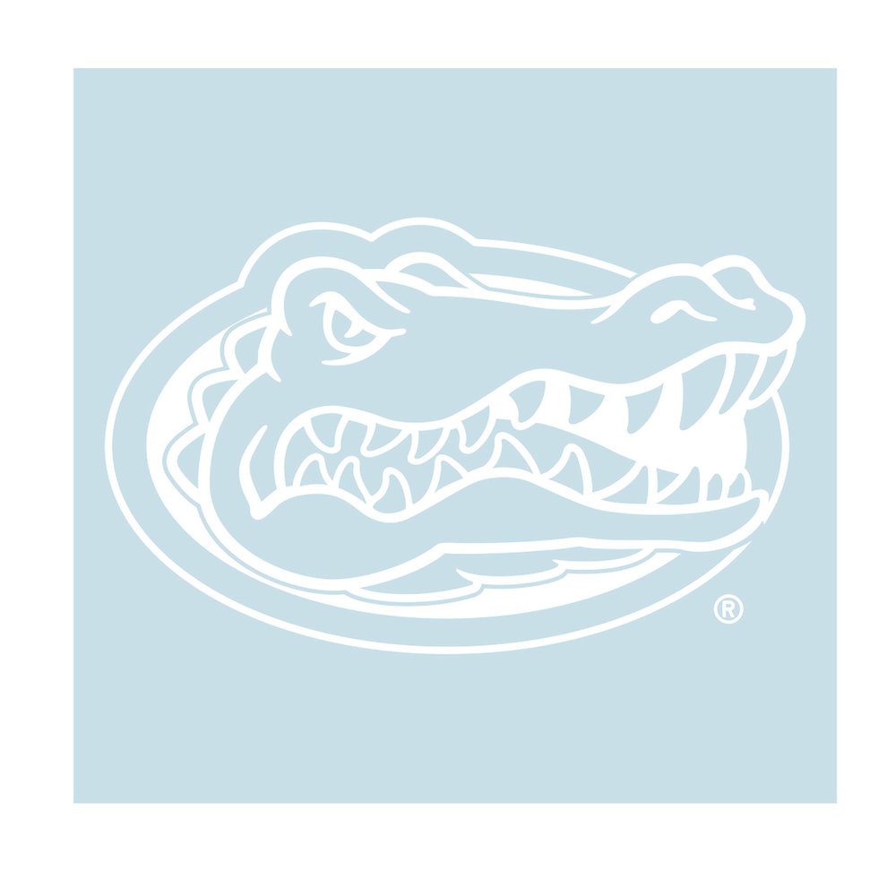 Craftique University Of Florida Decals (white (Gator) (3 in, 4 in, 6 in, 12 in, 18 in), 4 in)