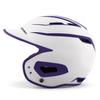 Boombah DEFCON Batting Helmet Sleek Profile White/Purple - Size Junior 6 1/4" - 7" view 2