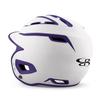 Boombah DEFCON Batting Helmet Sleek Profile White/Purple - Size Junior 6 1/4" - 7" view 3