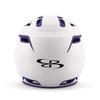 Boombah DEFCON Batting Helmet Sleek Profile White/Purple - Size Junior 6 1/4" - 7" view 4