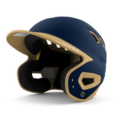 Boombah DEFCON Batting Helmet Navy/Vegas Gold - Size Junior 6 1/4" - 7"