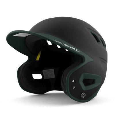 Boombah DEFCON Batting Helmet Black/Dark Green - Size Senior 7" - 7 3/4"