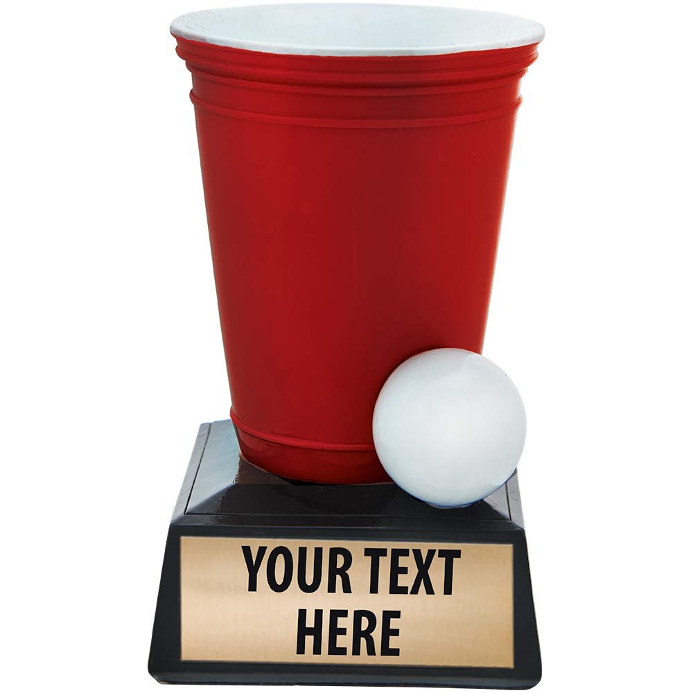 Beer Pong Trophy, Beer Pong Trophies, Beer Pong Award, Beer Pong Awards with Customized Text