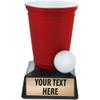 Beer Pong Trophy, Beer Pong Trophies, Beer Pong Award, Beer Pong Awards with Customized Text view 1