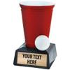 Beer Pong Trophy, Beer Pong Trophies, Beer Pong Award, Beer Pong Awards with Customized Text view 3