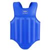 Wesing Martial Arts Muay Thai Boxing Chest Protector MMA Sanda Chest Guard (Blue, L) view 1