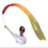 Winged Sirenny 98" Hand Painted Flowy Silk Ribbon Streamer with Rods, Church Liturgical Praise, Worship Adoration Dance Ribbon Banner (red-Orange-Yellow) view 1