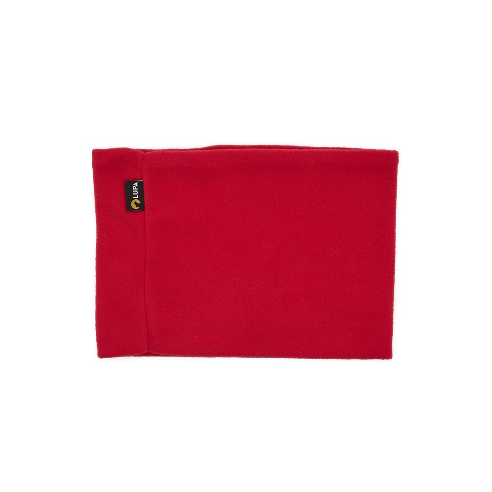 Lupa Kids Handmade Double-Layer Fleece Neck Warmer - Kids Neck Warmer for Boys & Girls - Fleece Neck Gaiter for Winter (Red, Small (2-6))