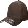 6511 Flexfit Mesh Cotton Twill Trucker Cap (Brown) view 1