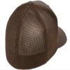 6511 Flexfit Mesh Cotton Twill Trucker Cap (Brown) view 2