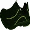 NORTY - Mens Breathable Mesh Slip-On Water Drainage Hole Shoes for Healthy Feet, Black, Lime 39688-7D(M) US view 2